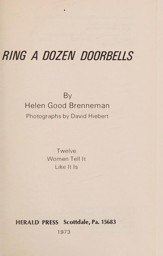 Ring a dozen doorbells
