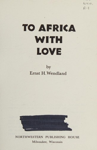 To Africa with love