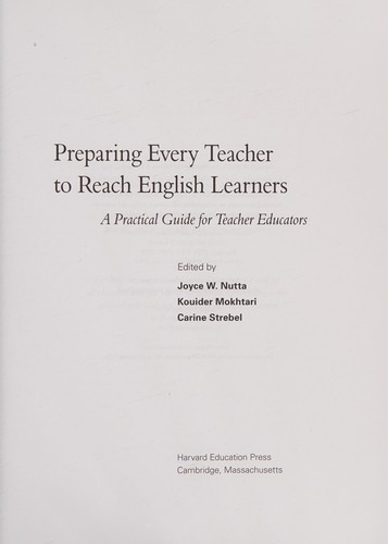 Preparing every teacher to reach English learners