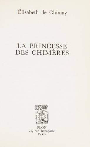 La princesse des Chimères