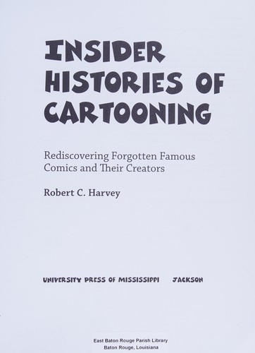 Insider histories of cartooning