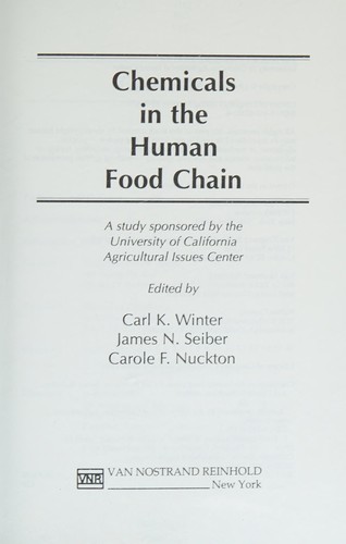 Chemicals in the human food chain