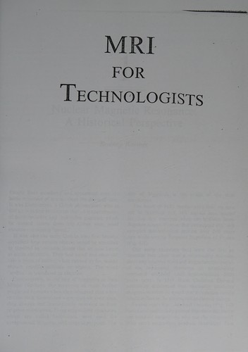 MRI guide for technologists