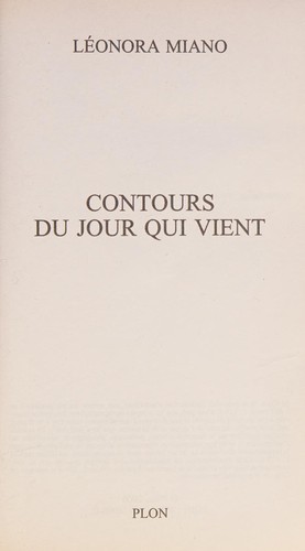 Contours du jour qui vient