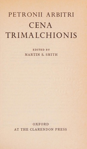 Petronii Arbitri Cena Trimalchionis