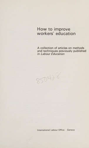 How to improve workers' education