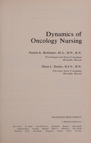Dynamics of oncology nursing