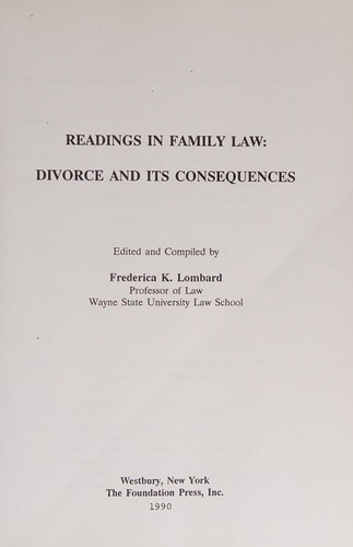 Readings in family law