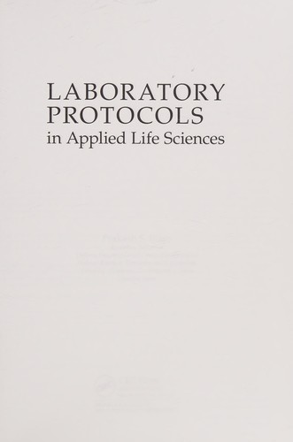 Laboratory Protocols in Applied Life Sciences