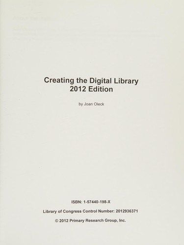 Creating the digital library