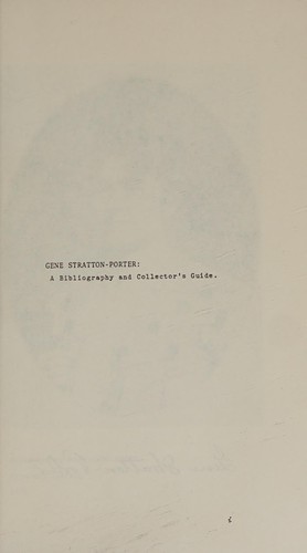 Gene Stratton-Porter