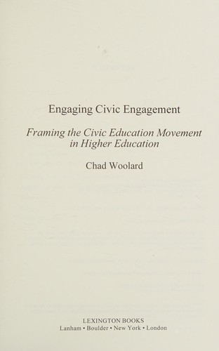Engaging Civic Engagement