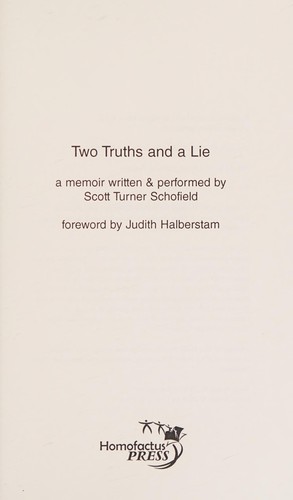 Two truths and a lie