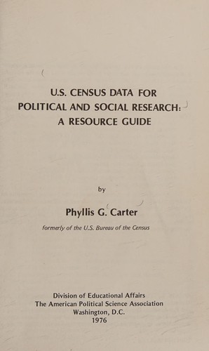 U.S. census data for political and social research