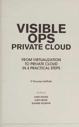 Visible Ops Private Cloud