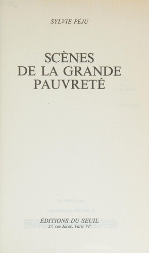 Scènes de la grande pauvreté