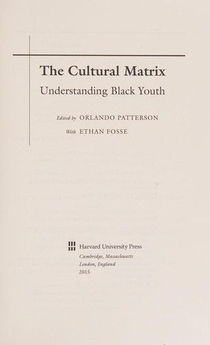The cultural matrix