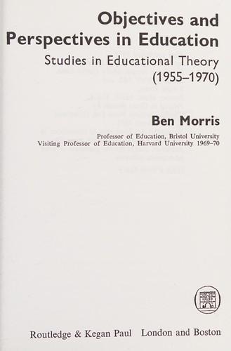 Objectives and perspectives in education