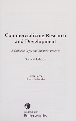Commercializing research and development