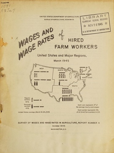 Wages and wage rates of hired farm workers
