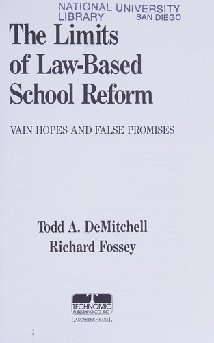 The limits of law-based school reform