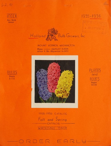 1955-1956 catalog, fall and spring catalog, wholesale only
