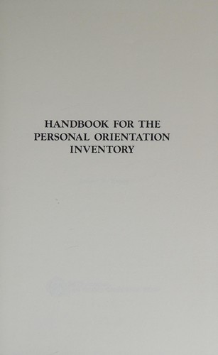 Handbook for the personal orientation inventory