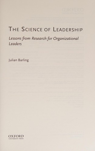 Science of Leadership