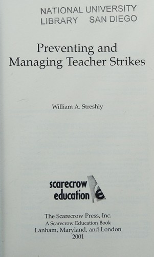 Preventing and managing teacher strikes