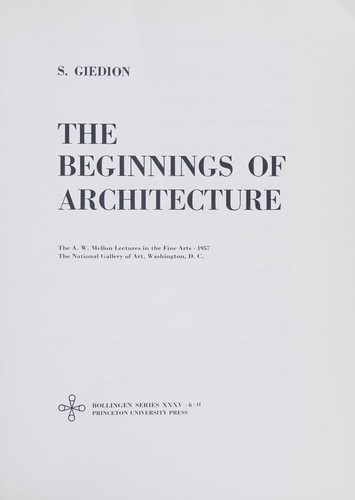 The beginnings of architecture