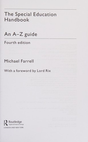 The special education handbook