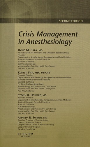 Crisis Management in Anesthesiology