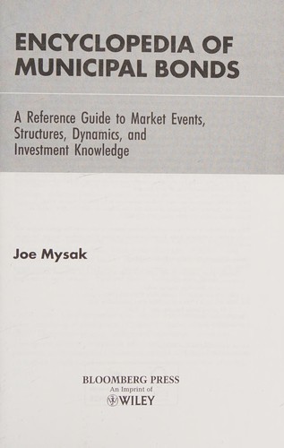 Encyclopedia of municipal bonds