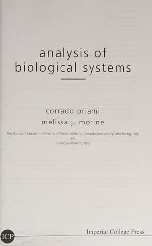 Analysis of Biological Systems