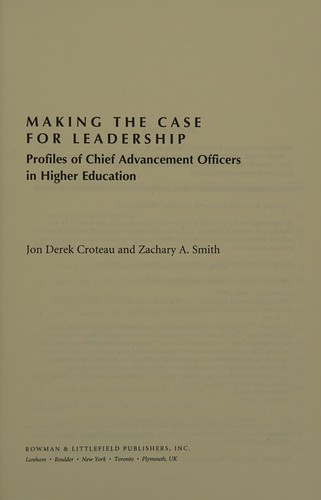 Making the case for leadership
