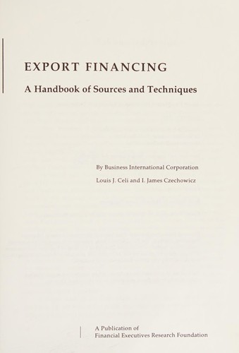 Export financing