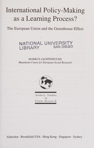 International policy-making as a learning process?