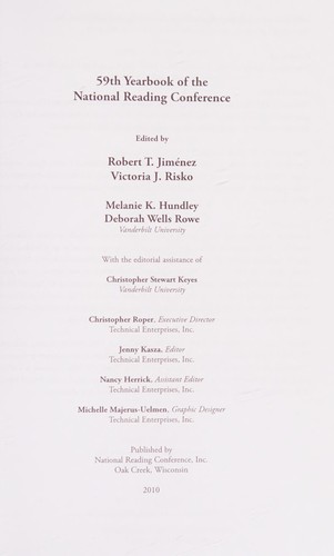59th yearbook of the National Reading Conference