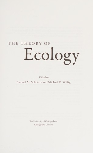 The theory of ecology