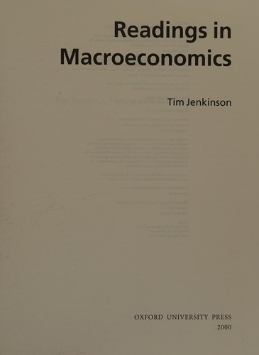 Readings in macroeconomics