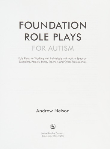 Foundation role plays for autism