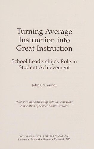 Turning average instruction into great instruction