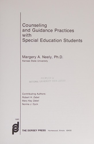 Counseling and guidance practices with special education students