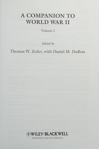 A companion to World War II