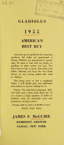 Gladiolus 1955, America's best buy