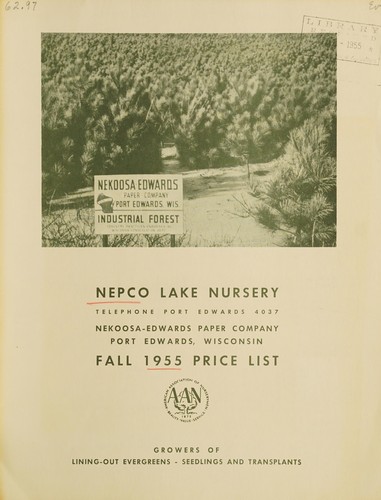 Fall 1955 price list