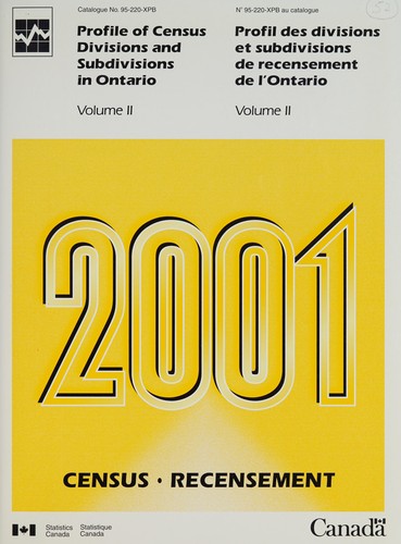 Profile of census divisions and subdivisions in Ontario