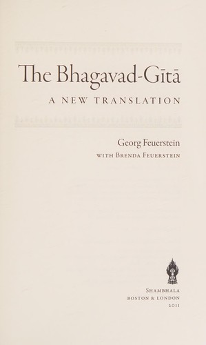 The Bhagavad-Gita