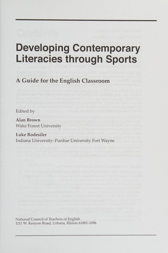 Developing Contemporary Literacies Through Sports
