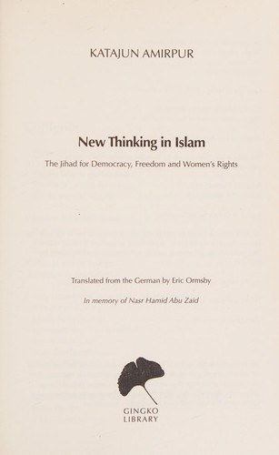 New Thinking in Islam